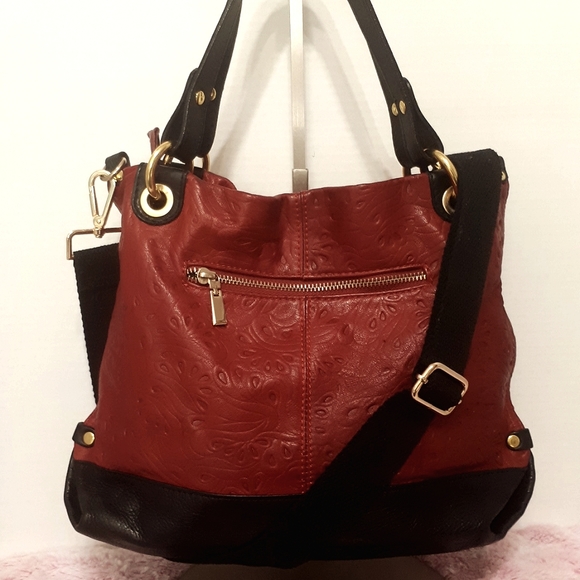 Tooled Leather (2 Way) Xbody Bag - Picture 2 of 6